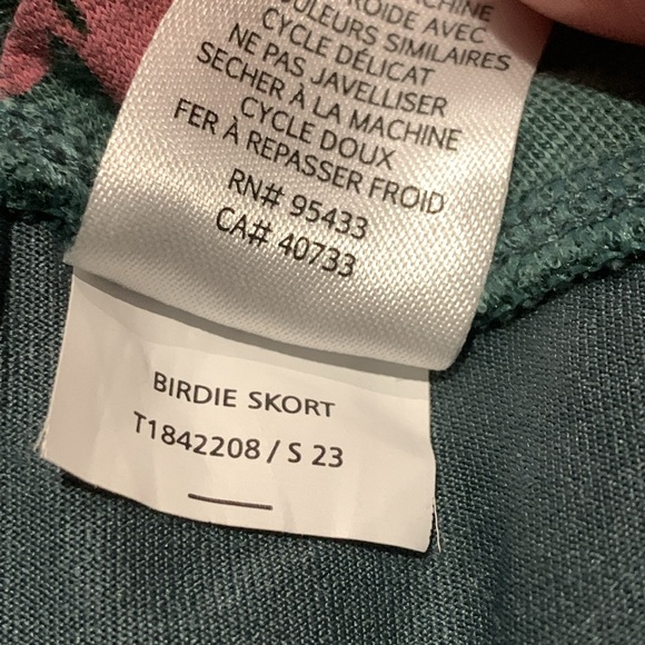 Toad&Co skort Birdie organic cotton size Large - Picture 10 of 13